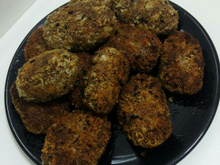 Hambúrguer de soja empanado