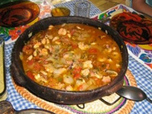 Moqueca de polvo e camarão