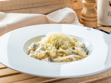 Macarrão com creme de philadelphia