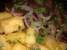 Carne de sol com mandioca