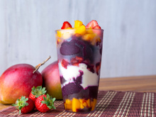 Açaí de salada de frutas