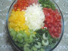 Salada colorida fácil