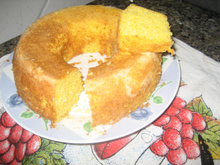 Bolo cremoso de milho