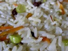 Arroz à grega de micro-ondas