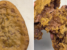 Queria inovar na Páscoa e resolvi fazer esse ovo cookie recheado de Nutella: foi sucesso absoluto, as encomendas não param