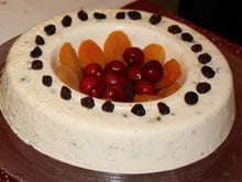 Terrine de queijo e frutas secas
