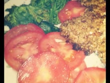 Bife à milanesa assado light