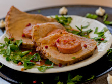 Posta branca recheada