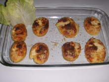 Batata recheada com batata