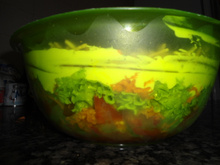 Salada com maionese e creme de leite