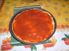 Torta cheesecake com ricota e goiabada
