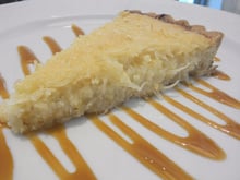 Torta de coco caribenha