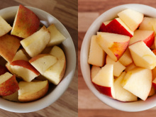 Nada de maçã escura no lanche: truque simples é a solução para picar a fruta de manhã e só comer à tarde