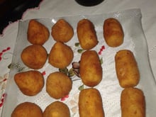 Coxinha com recheio de frango