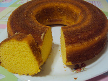 Bolo de fubá sem glúten sem lactose e sem açúcar