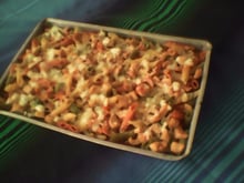 Macarrão penne com creme de leite temperado