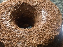 Bolo de iogurte com creme de avelã