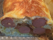 Cachorro quente de forno