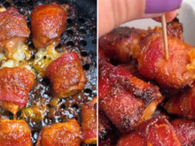 O petisco que é o maior sucesso nas minhas reuniões de amigos: receita de enroladinho de frango com bacon crocante