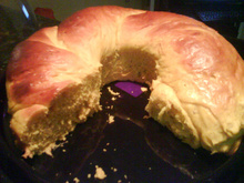 Rosca nutritiva de abóbora cabotiá