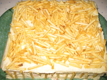 Bolo salgado de pão de forma