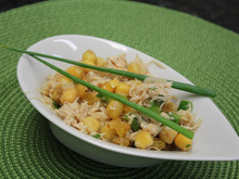 Salada de grão-de-bico com bacalhau da Veronica