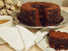 Bolo de chocolate fofíssimo