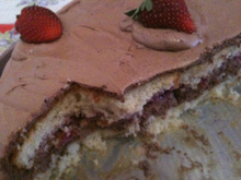 Torta de morango muito fácil