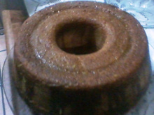 Bolo de laranja com casca