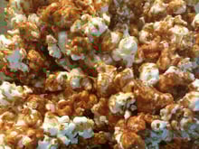 Pipoca com caramelo salgado