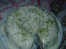 Bolo com mousse de limão