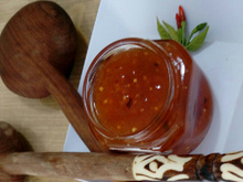 Geleia de abacaxi com pimenta