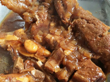 Costela na cerveja preta