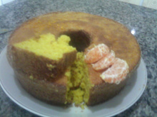 Bolo de mexerica