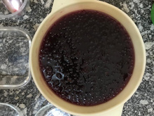 Sagu fácil de suco de uva integral 