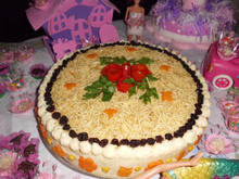 Torta salgada de pão de forma