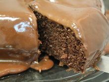 Bolo molhadinho de chocolate light