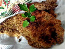 Filé de tilápia empanado na farofa