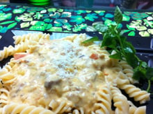 Macarrão com sardinha