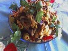 Petisco de berinjela (falso caviar de berinjela)