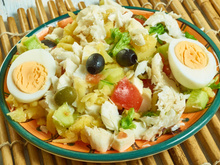 Salada fácil de bacalhau
