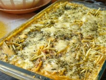 Fricassê de carne moída com requeijão