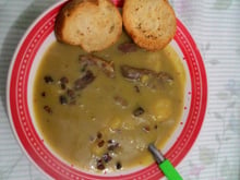 Sopa de ervilha esquenta tudo