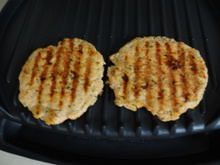 Hambúrguer light de salmão