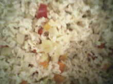 Arroz integral à primavera