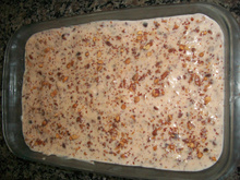 Torta de bolacha com amendoim