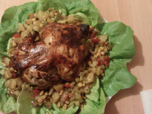 Frango recheado simples