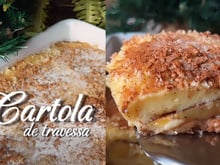 Cartola de travessa numa versão diferenciada com creme de queijo - essa é a receita da minha sobremesa favorita