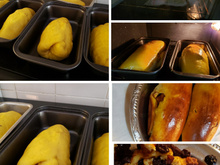 Pão de maçã com passas