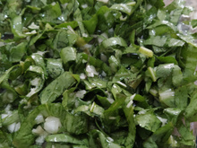 Salada de almeirão italiana